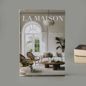 Deco La Maison Dekoratif Kutu - Gri / Beyaz - 27 cm - 2