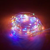 100 Peri Led Işık Zinciri - Renkli - 10 m - 1