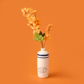 Deco Enkianthus Yapay Çiçek - Turuncu - 87 cm - 1