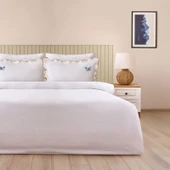 Soft Anthos Çift Kişilik Nevresim Takımı - Beyaz - 1