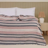 Soft Radiant Tek Kişilik Pike - Ekru / Lacivert - 160x230 cm - 1