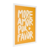 Deco More Amor Por Favor Pano - Sarı - 30x40 cm - 3