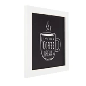 Deco Coffee Duvar Panosu - Siyah - 20x20 cm - 3