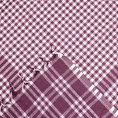 Soft Ekoseli Piknik Örtüsü - Bordo - 165x165 cm - 3