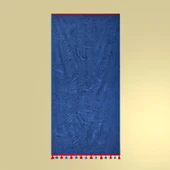 Soft Seashell Plaj Havlusu - Lacivert - 70x140 cm - 1