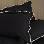 Soft Noirelle Çift Kişilik Nevresim Takımı - Siyah - 3