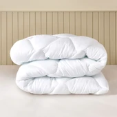 Çift Kişilik Microfiber Yorgan - Beyaz - 195x215 cm - 2