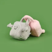 Soft Kilit Figürlü 2'li Yastık - Pembe / Gri - 2