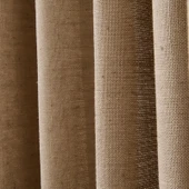 Soft Bella Keten Perde - Bej - 140x270 cm - 2