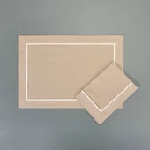 Soft Biyeli 2'li Amerikan Servis - Bej - 35x50 cm - 3