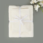 Soft Ella 2'li Hamam Seti - Beyaz - 50x70 cm + 70x140 cm - 1