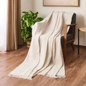 Soft Nemo Koltuk Şalı - Ekru / Bej - 180x220 cm - 1