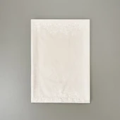 Soft Floral Devore Masa Örtüsü - Gri - 140x200 cm - 3