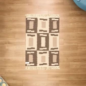 Soft Lindos Çift Taraflı Kilim - Ekru - 60x90 cm - 1
