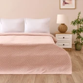 Soft Anka Tek Kişilik Yatak Örtüsü - Pembe - 180x240 cm - 1