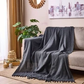 Soft Koltuk Şalı - Antrasit - 180x210 cm - 1