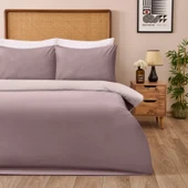 Soft Çift Renkli Tek Kişilik Nevresim Takımı - Bej / Taş - 2