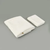 Soft Ella 2'li Hamam Seti - Beyaz - 50x70 cm + 70x140 cm - 3