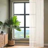 Soft Alma Tül Perde - Beyaz - 300x270 cm - 1