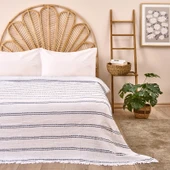 Soft Çift Kişilik Yatak Örtüsü - Gri - 225x250 cm - 1