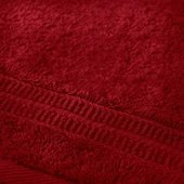 Organik Pamuk Banyo Havlusu - Bordo - 70x130 cm - 2