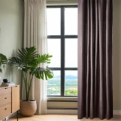 Seul Fon Perde - Antrasit - 140x270 cm - 1