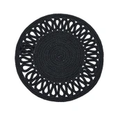 Home Motifli Dokuma Amerikan Servis - Antrasit - 35 cm - 1
