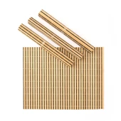Bambu 4'lü Amerikan Servis - Kahverengi - 40x30 cm - 1