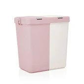 Duo Laundry Çamaşır Sepeti - Pembe / Beyaz - 80 lt - 3