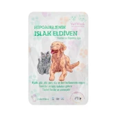 Hipoalerjenik Islak Kedi Köpek Eldiveni - Beyaz - 18 cm - 1