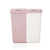 Duo Laundry Çamaşır Sepeti - Pembe / Beyaz - 80 lt - 2
