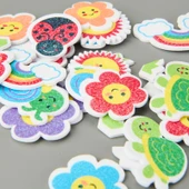 Simli 33'lü Eva Sticker - Renkli - 2