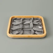 9 Bölmeli Katlanabilir Sepet - Gri - 30x30 cm - 3