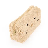 Teddy Desenli Peluş Kalemlik - Bej - 22x12 cm - 3