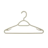 6'lı Plastik Elbise Askısı - Gri - 38 cm - 2