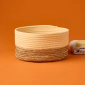 Living Sun Madness Dekoratif Sepet - Bej / Kahverengi - 20x10 cm - 2