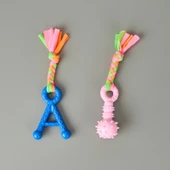 Halatlı Köpek Oyuncağı - Asorti - 21x7 cm - 1