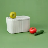 Kapaklı Midi Boy Kutu - Gri - 6 lt - 1