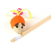 Balık ve Fare Başlıklı Kedi Oyuncağı - Asorti - 50 cm - 2