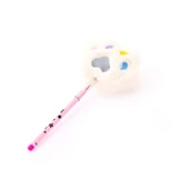 POP-9115 Peluş Pençe Başlıklı Geçmeli Kalem - Asorti - 23 cm - 3