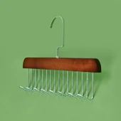 Çok Fonksiyonlu Kancalı Askı - Kahverengi - 28x19 cm - 3