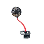 Gi-200 Taşınabilir Klipsli Işıklı Fan - Asorti - 17 cm - 2