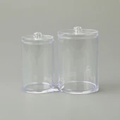 Living 2'li Pamuk Organizeri - Şeffaf - 15x9x14 cm - 1