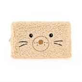 Teddy Desenli Peluş Kalemlik - Bej - 22x12 cm - 2