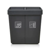 Comfort Geri Dönüşüm Çöp Kovası - Antrasit - 50 lt - 2