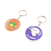 Tasarım Tacım Düşüyor 2'li Metal Anahtarlık Seti - Renkli - 10 cm - 3