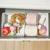 Home Gri Çizgili 4'lü Çekmece İçi Organizer - 1