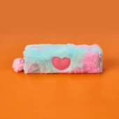 Unick Color Ponpon Kalpli Peluş Kalem Kutusu - Asorti - 20x8 cm - 1