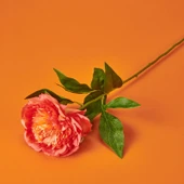 Şakayık Yapay Çiçek - Turuncu - 70 cm - 3