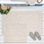 Soft Barg 2'li Banyo Paspası - Ekru - 60x100 cm + 50x60 cm - 1